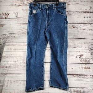 Vintage USA Made Pointer Brand Carpenter Jeans 34x31 Work Denim 90s Heritage